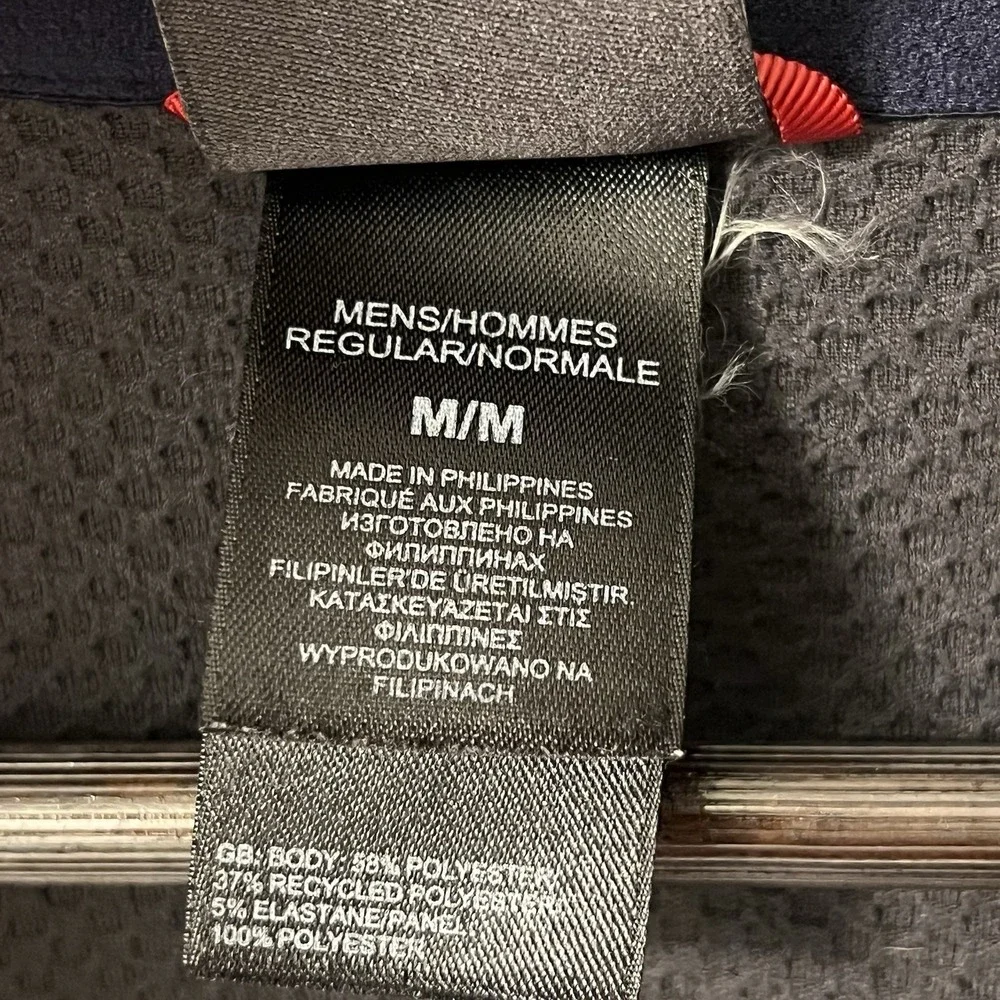 The North Face Fleece Jacket Men Large Navy Blue Full Zip Softshell‎ Athleisue